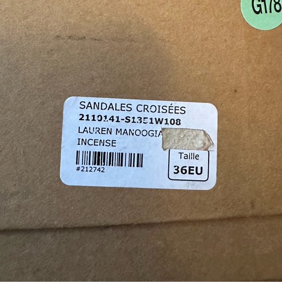 Lauren Manoogian Cross Slide Wool Sandals, Size 36, NIB - Picture 2 of 6